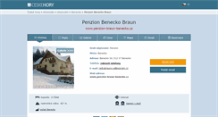 Desktop Screenshot of penzion-braun-benecko.cz