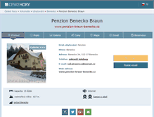 Tablet Screenshot of penzion-braun-benecko.cz